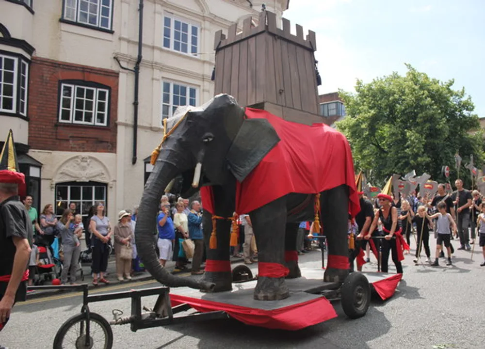 The Chester elephant in the Midsummer Watch Parade