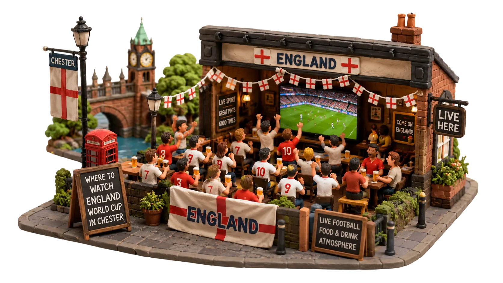 Where to Watch England World Cup Matches in Chester