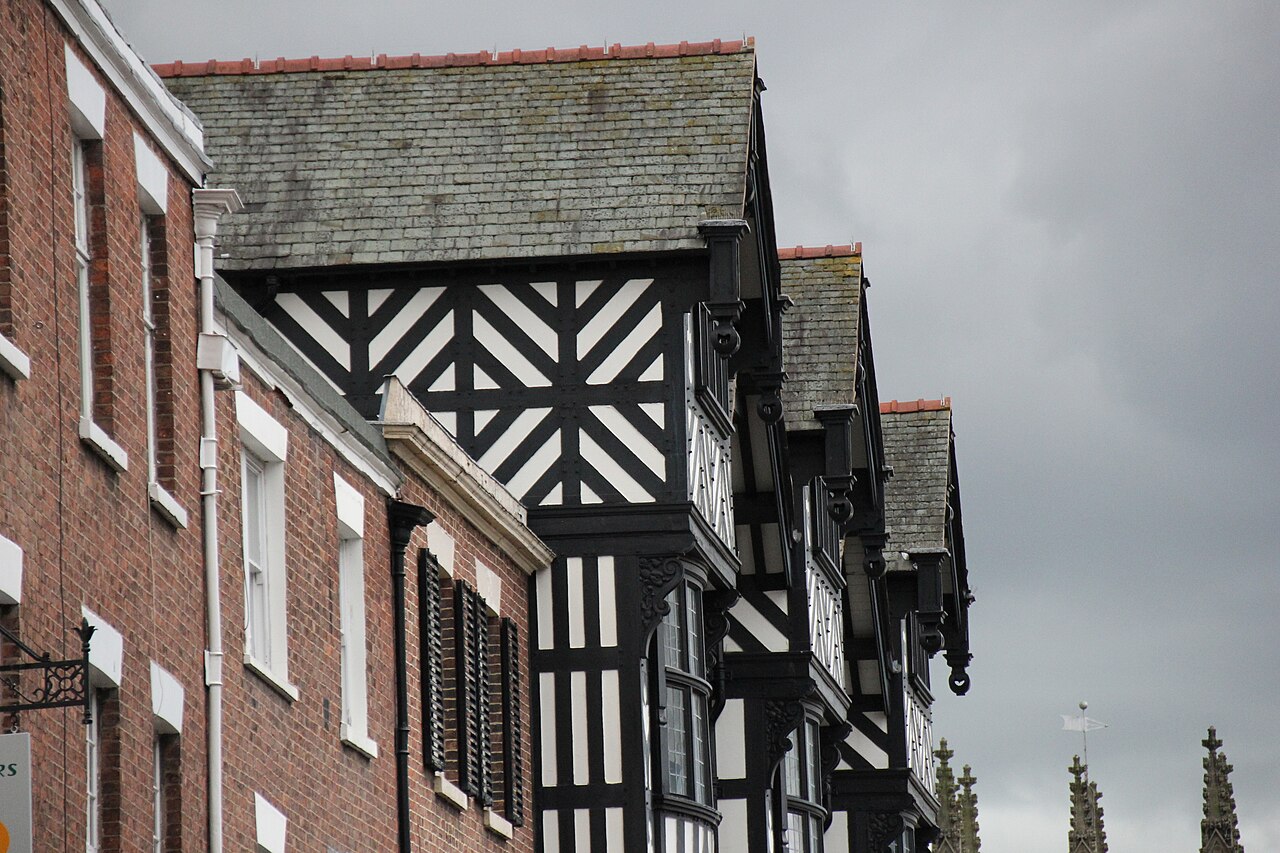 Eastgate Street Rows timber-framed buildings in Chester